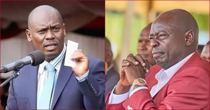 Collaged photos of former Kiambu governor William Kabogo and Deputy President Rigathi Gachagua.